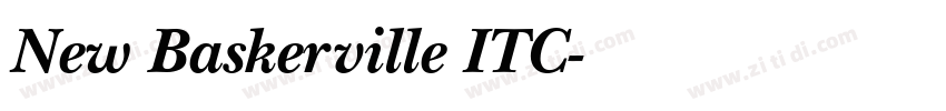 New Baskerville ITC字体转换